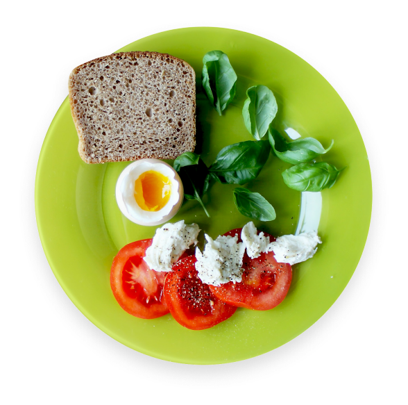 Healthy meal plate